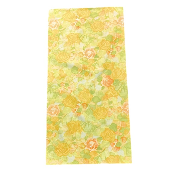 Vintage King Size 70s yellow floral pillowcases - Picture 2 of 6